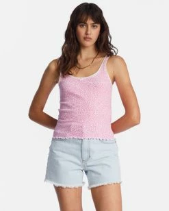 Billabong Till Dawn Tank Top HAPPY PINK (met0) -billabong shop abjkt00438 billabongw met0 frt1 1