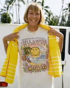 Billabong X Smiley True Boy Oversized T-Shirt SALT CRYSTAL (scs) -billabong shop abjkt00455 billabongl scs frt1 1