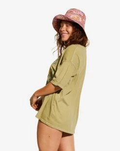 Billabong X Smiley True Boy Oversized T-Shirt SPLIT PEA (tlw0) -billabong shop abjkt00455 billabongw tlw0 sd2