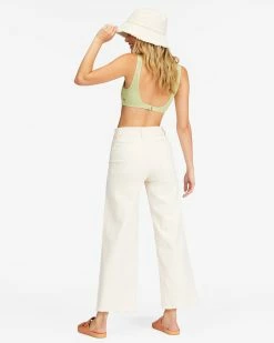 Billabong Free Fall High-Waist Pants ANTIQUE WHITE (anw) 9 Billabong Free Fall High-Waist Pants ANTIQUE WHITE (anw) -billabong shop abjnp00126 billabongw anw bck1
