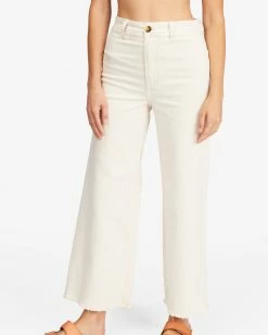 Billabong Free Fall High-Waist Pants ANTIQUE WHITE (anw) -billabong shop abjnp00126 billabongw anw dtl1 2