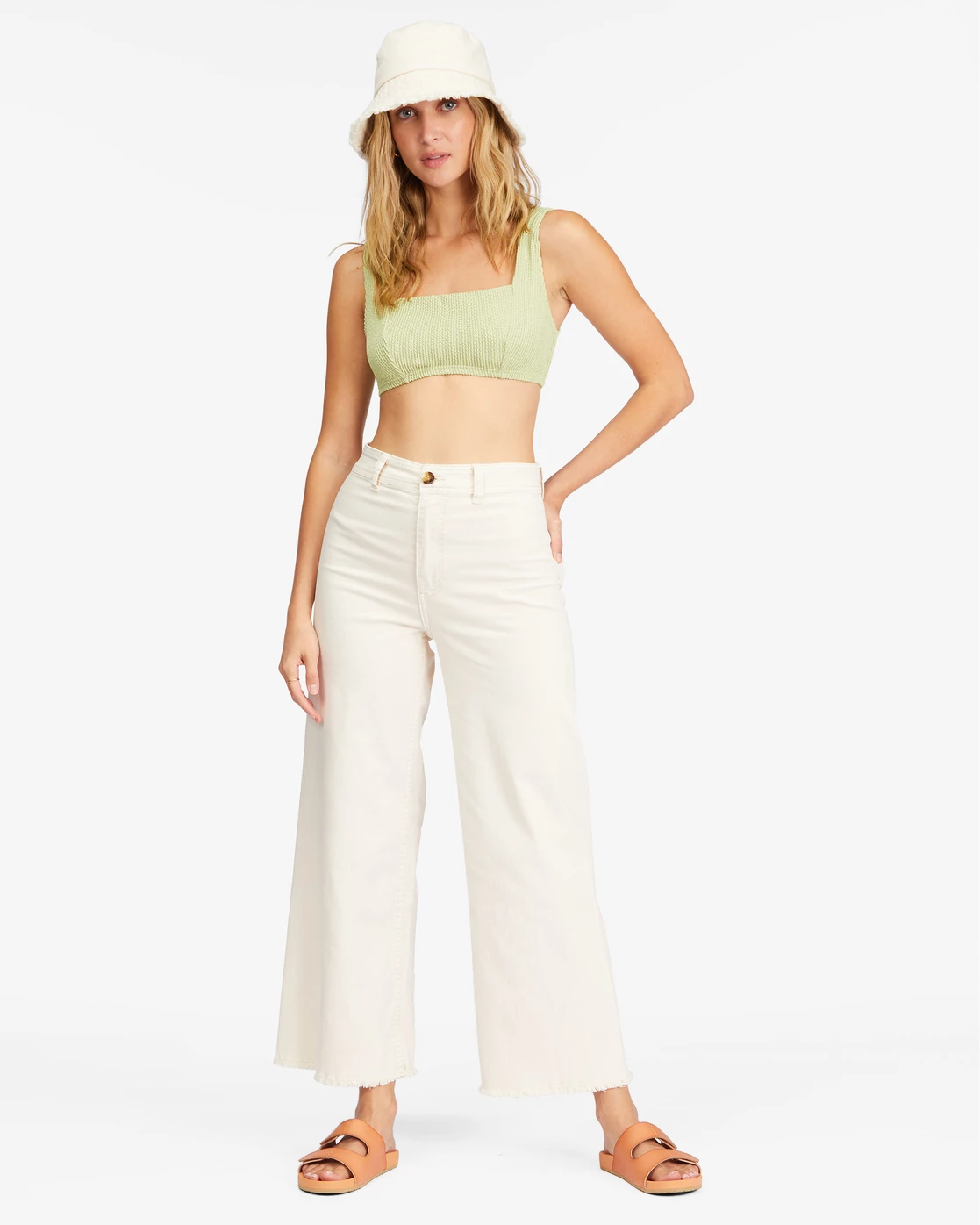 Billabong Free Fall High-Waist Pants ANTIQUE WHITE (anw) 2 Billabong Free Fall High-Waist Pants ANTIQUE WHITE (anw) - Image 2