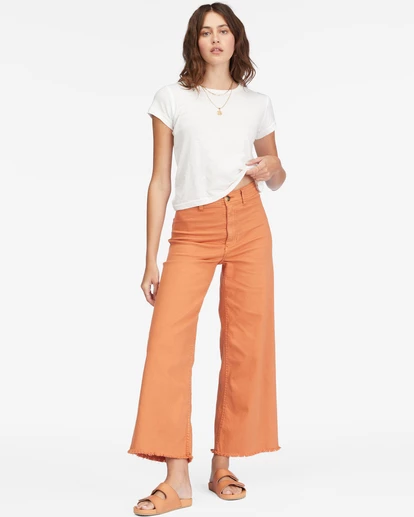 Billabong Free Fall High-Waist Pants DESERT CLAY (clv0) 4 Billabong Free Fall High-Waist Pants DESERT CLAY (clv0) - Image 4