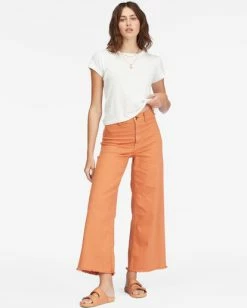 Billabong Free Fall High-Waist Pants DESERT CLAY (clv0) -billabong shop abjnp00126 billabongw clv0 frt1 5