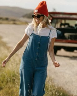 Billabong Beach Cruiser Wide-Leg Overalls INDIGO LOVE (bng0) -billabong shop abjnp00234 billabongl bng0 frt1 1