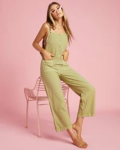 Billabong Beach Cruiser Wide-Leg Overalls AVOCADO (avo)