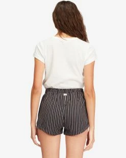 Billabong Road Trippin Elastic Waist Shorts BLACK 3 (bk3) -billabong shop abjns00100 billabongw bk3 bck1