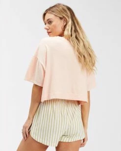 Billabong Road Trippin Elastic Waist Shorts SALT CRYSTAL 1 (sc1) -billabong shop abjns00100 billabongw sc1 bck1 1