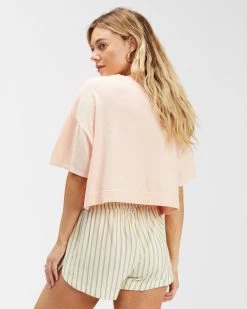 Billabong Road Trippin Elastic Waist Shorts SALT CRYSTAL 1 (sc1) -billabong shop abjns00100 billabongw sc1 bck1