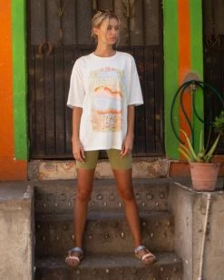 Billabong Biker Babe Shorts AVOCADO (avo) -billabong shop abjns00126 billabongl avo frt1 1