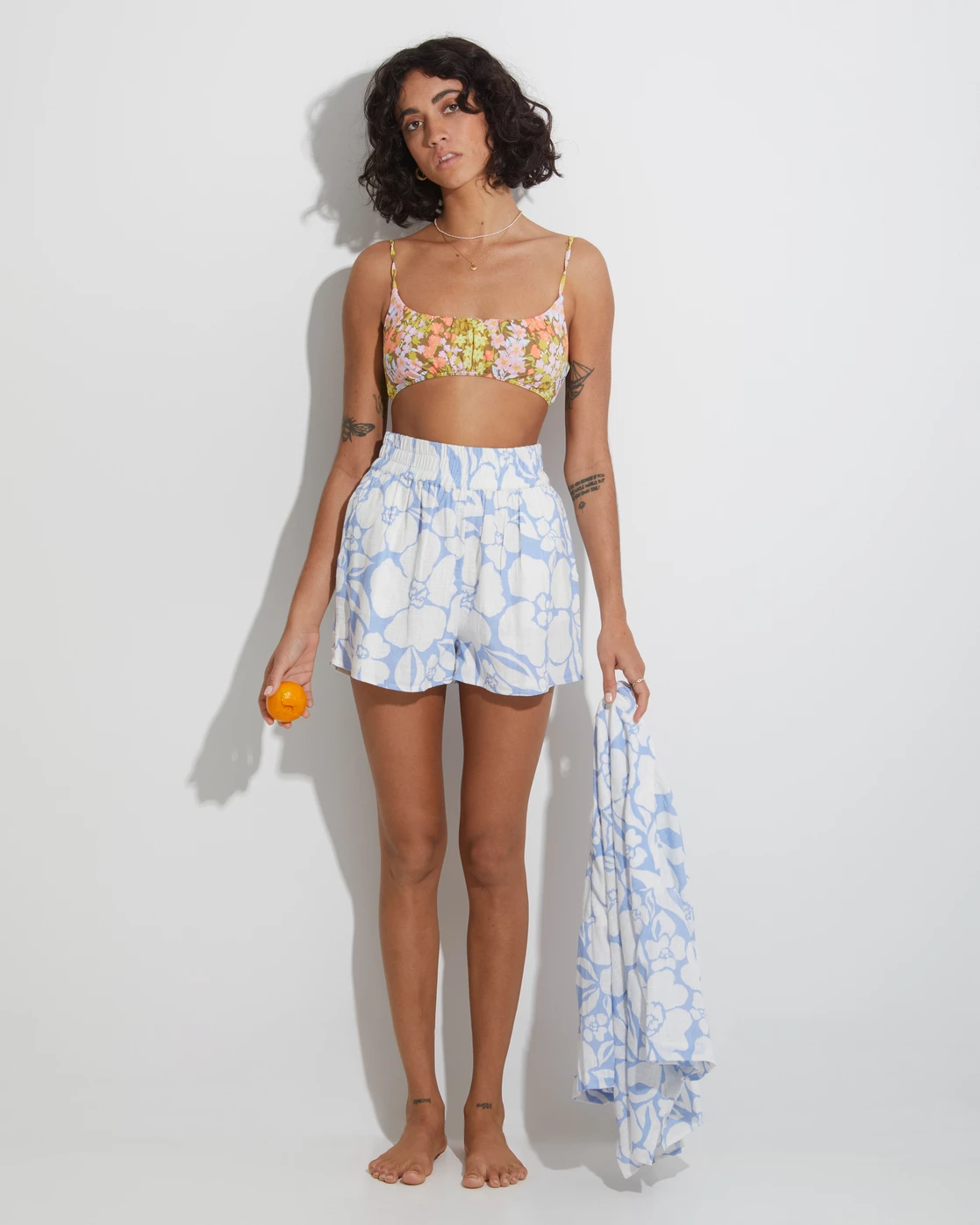 Billabong Love To Lounge Elastic Waist Shorts RAIN DROP (rad) 2 Billabong Love To Lounge Elastic Waist Shorts RAIN DROP (rad) - Image 2