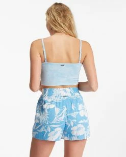 Billabong Love To Lounge Elastic Waist Shorts BLISS BLUE (bll0) 9 Billabong Love To Lounge Elastic Waist Shorts BLISS BLUE (bll0) -billabong shop abjns00134 billabongw bll0 bck1