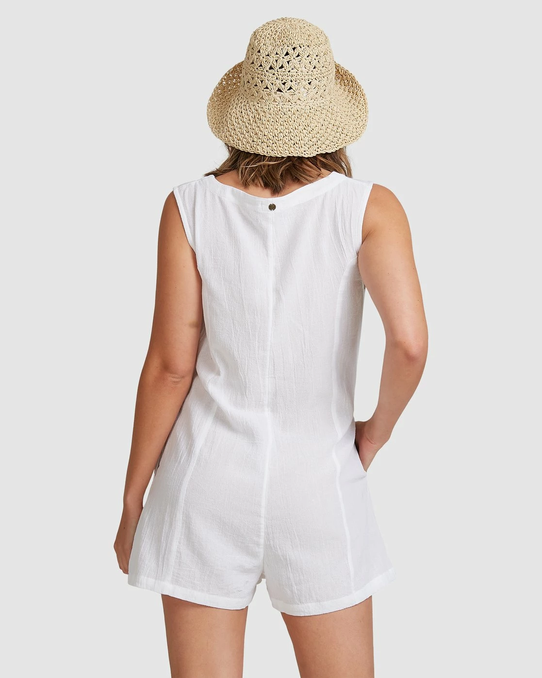 Billabong Breeze Away Jumpsuit WHITE (wht) 3 Billabong Breeze Away Jumpsuit WHITE (wht) - Image 3