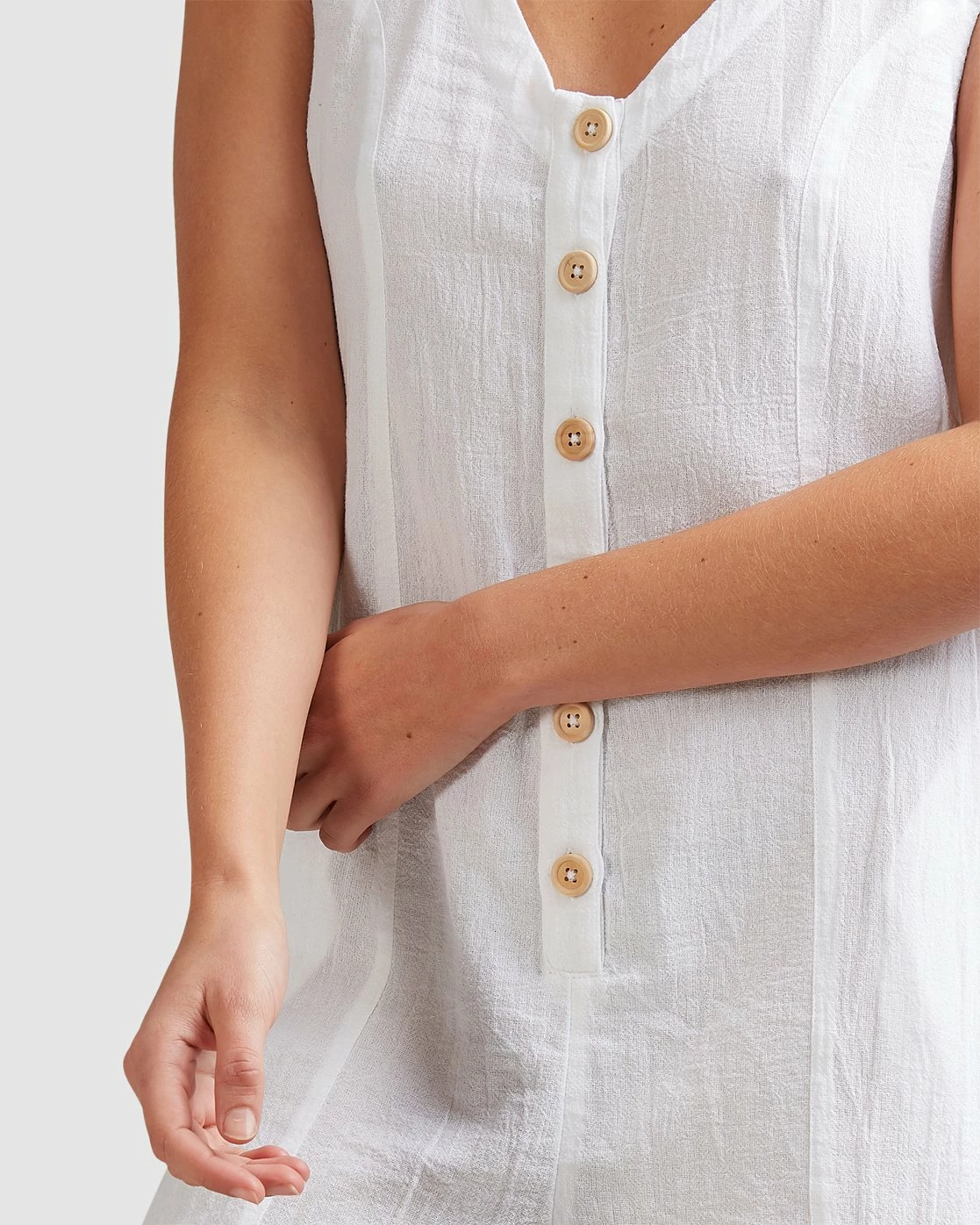 Billabong Breeze Away Jumpsuit WHITE (wht) 5 Billabong Breeze Away Jumpsuit WHITE (wht) - Image 5