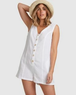 Billabong Breeze Away Jumpsuit WHITE (wht)