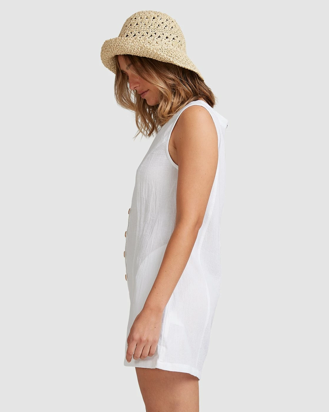 Billabong Breeze Away Jumpsuit WHITE (wht) 2 Billabong Breeze Away Jumpsuit WHITE (wht) - Image 2