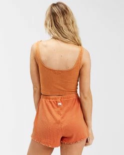 Billabong Pick Me Up Knit Shorts TOFFEE (tof) -billabong shop abjns00187 billabongw tof bck1