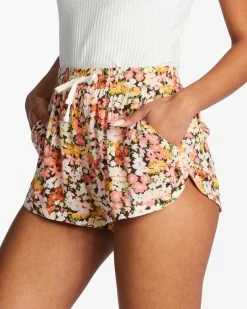 Billabong Road Trippin Crinkle Elastic Waist Shorts MULTI (mul) 9 Billabong Road Trippin Crinkle Elastic Waist Shorts MULTI (mul) -billabong shop abjns00209 billabongw mul dtl1