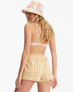 Billabong Set Me Up High-Waisted Shorts MULTI (mul) -billabong shop abjns00211 billabongw mul bck1