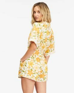 Billabong Made For Sun Elastic Waist Shorts SALT CRYSTAL (scs) -billabong shop abjns00233 billabongw scs bck1 1