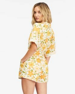 Billabong Made For Sun Elastic Waist Shorts SALT CRYSTAL (scs) -billabong shop abjns00233 billabongw scs bck1