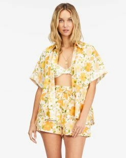 Billabong Made For Sun Elastic Waist Shorts SALT CRYSTAL (scs)