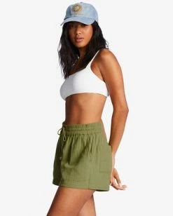 Billabong Day Tripper Elastic Shorts AVOCADO (avo) -billabong shop abjns00241 billabongw avo sd1 1