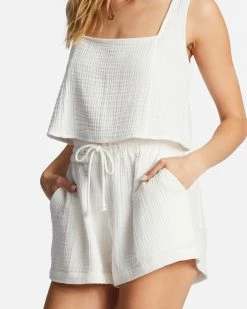 Billabong Day Tripper Elastic Shorts SALT CRYSTAL (scs) -billabong shop abjns00241 billabongw scs dtl1