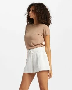 Billabong Day Tripper Elastic Shorts SALT CRYSTAL (scs) -billabong shop abjns00241 billabongw scs sd1