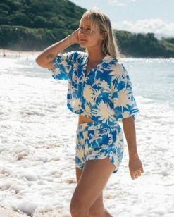 Billabong Sun Is Shining Elastic Shorts BLUE HAWAII (bmm0) -billabong shop abjns00246 billabongl bmm0 frt1 1