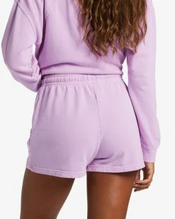 Billabong Surf Classic Sweat Shorts LILAC DREAM (pgr0) -billabong shop abjns00257 billabongw pgr0 dtl3