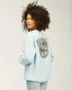 Billabong Sea Dreams Crew Neck Sweatshirt VISTA BLUE (vis) -billabong shop abjsf00163 billabongwg vis bck1