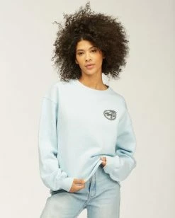 Billabong Sea Dreams Crew Neck Sweatshirt VISTA BLUE (vis) -billabong shop abjsf00163 billabongwg vis sd1 1