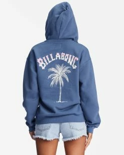Billabong Bon Voyage Graphic Hoodie INDIGO LOVE (bng0) -billabong shop abjsf00375 billabongw bng0 bck1