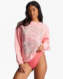 Billabong Take Me Away Sweatshirt PINK WINK (mfk0) -billabong shop abjsf00387 billabongw mfk0 frt1 1