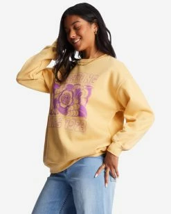 Billabong I Am Grateful Sweatshirt GOLD COAST (ygy0) -billabong shop abjsf00388 billabongw ygy0 sd1 1