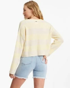 Billabong Short N Sweet Cropped Cardigan Sweater ICE CREAM (ycp0) 8 Billabong Short N Sweet Cropped Cardigan Sweater ICE CREAM (ycp0) -billabong shop abjsw00121 billabongw ycp0 bck1