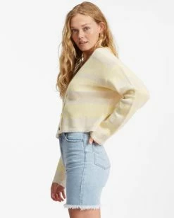 Billabong Short N Sweet Cropped Cardigan Sweater ICE CREAM (ycp0) 10 Billabong Short N Sweet Cropped Cardigan Sweater ICE CREAM (ycp0) -billabong shop abjsw00121 billabongw ycp0 sd1 1