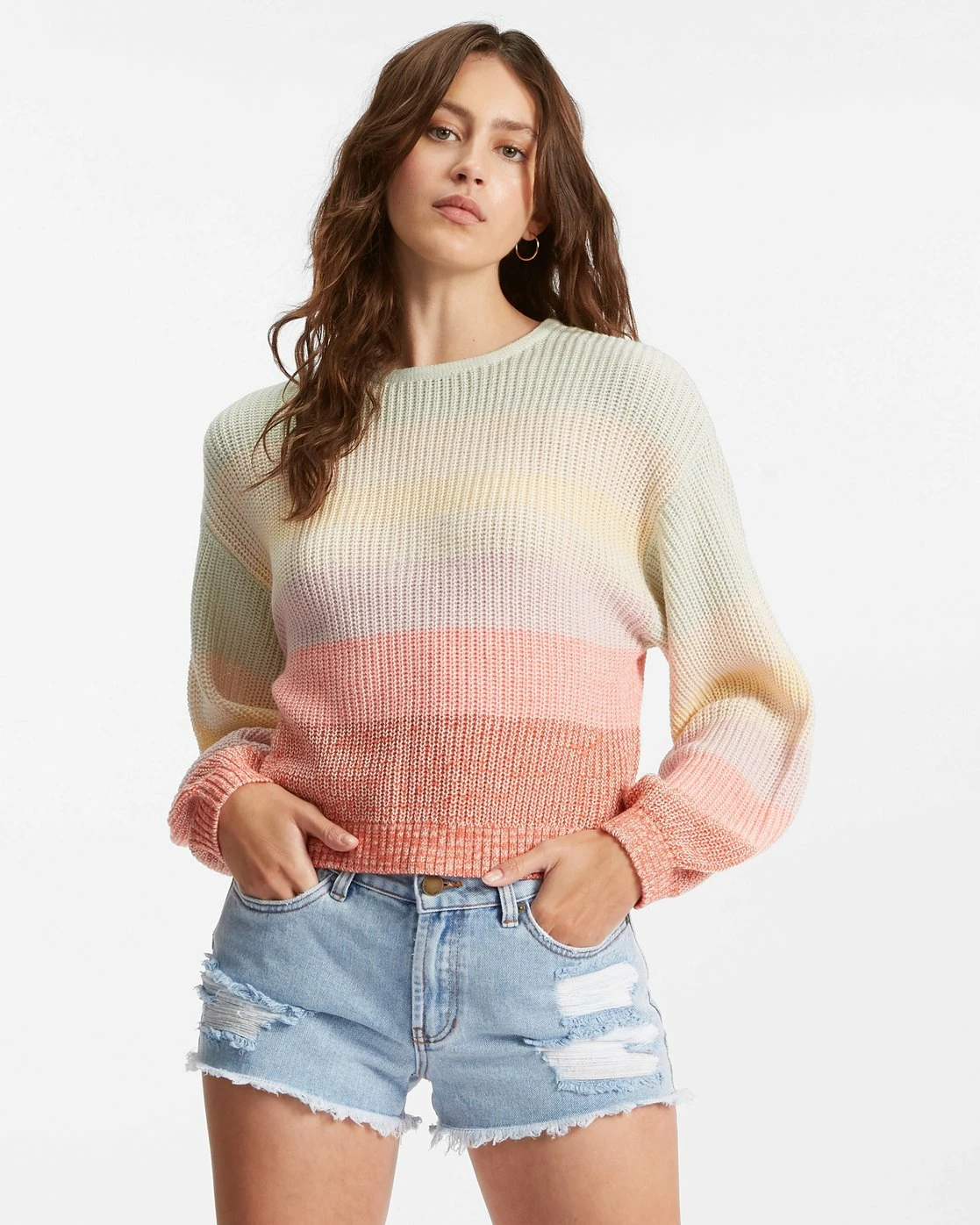 Billabong Changing Tides Pullover Sweater MINT TO BE (gcr0) 2 Billabong Changing Tides Pullover Sweater MINT TO BE (gcr0) - Image 2