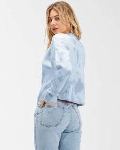 Billabong Under The Sun Crewneck Sweater SWEET BLUE (bka0) 8 Billabong Under The Sun Crewneck Sweater SWEET BLUE (bka0) -billabong shop abjsw00184 billabongw bka0 bck1