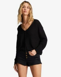 Billabong Every Day Pullover Sweater BLACK PEBBLE (bpb) 10 Billabong Every Day Pullover Sweater BLACK PEBBLE (bpb) -billabong shop abjsw00198 billabongw bpb frt1 3