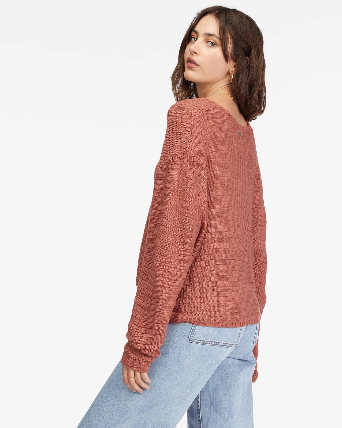 Billabong Every Day Pullover Sweater RED CLAY (rcl) 3 Billabong Every Day Pullover Sweater RED CLAY (rcl) - Image 3