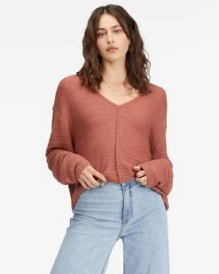 Billabong Every Day Pullover Sweater RED CLAY (rcl) -billabong shop abjsw00198 billabongw rcl frt1 3