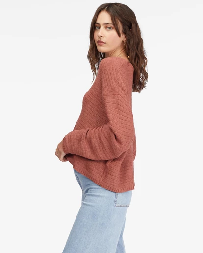 Billabong Every Day Pullover Sweater RED CLAY (rcl) 6 Billabong Every Day Pullover Sweater RED CLAY (rcl) - Image 6
