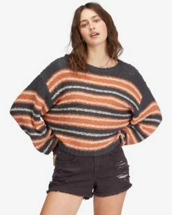 Billabong She's A Trip Crewneck Sweater OFF BLACK (ofb) 10 Billabong She's A Trip Crewneck Sweater OFF BLACK (ofb) -billabong shop abjsw00201 billabongw ofb frt1 3