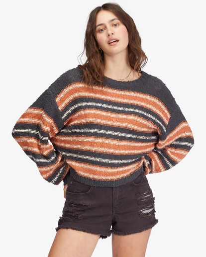 Billabong She's A Trip Crewneck Sweater OFF BLACK (ofb) 5 Billabong She's A Trip Crewneck Sweater OFF BLACK (ofb) - Image 5