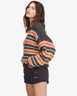 Billabong She's A Trip Crewneck Sweater OFF BLACK (ofb) 11 Billabong She's A Trip Crewneck Sweater OFF BLACK (ofb) -billabong shop abjsw00201 billabongw ofb sd1 3