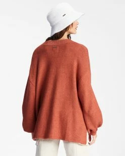 Billabong Sol Chasing Tunic Sweater SWEET CHOCOLATE (cnn0) -billabong shop abjsw00207 billabongw cnn0 bck1 1