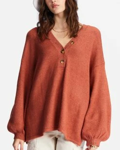Billabong Sol Chasing Tunic Sweater SWEET CHOCOLATE (cnn0) -billabong shop abjsw00207 billabongw cnn0 dtl1 1