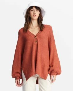 Billabong Sol Chasing Tunic Sweater SWEET CHOCOLATE (cnn0)